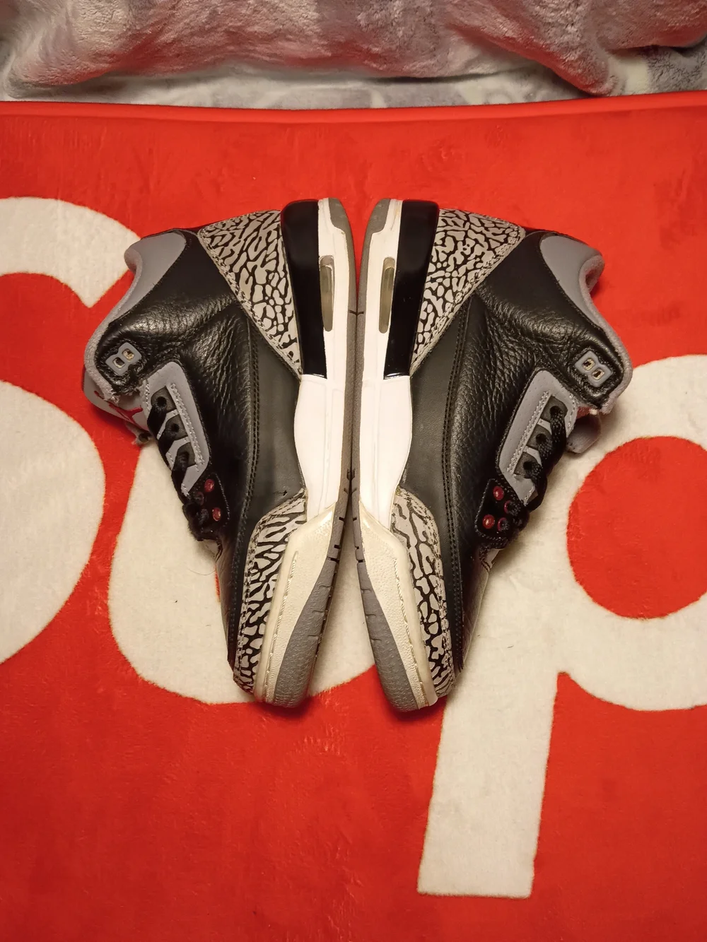Air Jordan 3 Retro GS Black Cement 2011 (398614-010) Size 5.5Y / 7W - No Box -